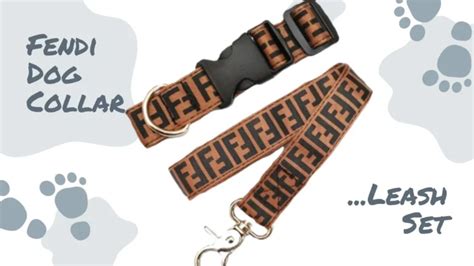 fendi dog leash